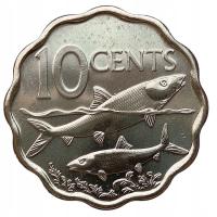 BAHAMY 10 CENTS 2007 RYBA RYBY FALOWANA MENNICZA