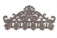 Żeliwny Wieszak - Brązowy - Prezent - Żeliwo - 5 Haków - Dekoracja OZdoba