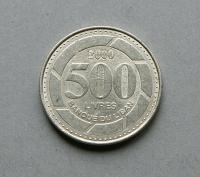 LIBAN 500 LIWRÓW 2000 ŁADNE