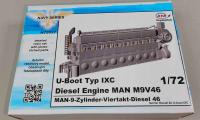 Diesel Engine MAN M9V46 for U-Boot IXC REV CMK N72027 1/72