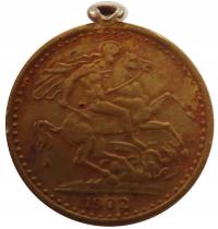 [11465] Anglia Edward VII Medal Koronacyjny 1902