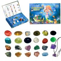 TAJEMNICZA SKRZYNIA 24 MINERAŁÓW:KALENDARZ ADW+NASZYJNIK - MAGIA GEOLOGII!