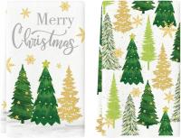 2x KUCHENNE RĘCZNIKI ŚCIERKI DO NACZYŃ ZESTAW ŚWIĄTECZNE BOŻE NARODZENIE