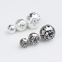 100% 925 Sterling Silver Round Ball Charm Beads