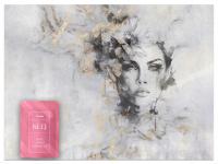 FOTOTAPETA DO SALONU SYPIALNI KOBIETA PORTRET BETON TAPETY ŚCIENNE 368x254