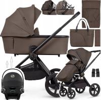 Venicci Tinum Upline 2 wózek 3w1 Fotelik Cybex Adapter w&f Tor&Śpiw Brownie
