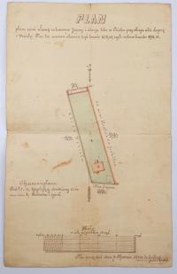 Пензенский край 1924 г. Карта высеченного плана недвижимости составлена Ш. Goldberg