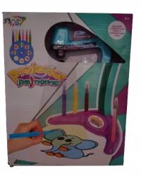 PROJEKTOR RZUTNIK DO NAUKI RYSOWANIA DLA DZIECI niebieski