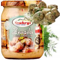 Szubryt Zraziki w sosie Koperkowym, naturalny skład, Idealne na Obiad