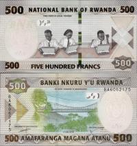 Rwanda 2019 - 500 francs - Pick NEW UNC