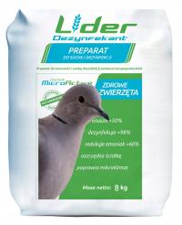 Sucha dezynfekcja w gołębniku, sucha dezynfekcja, wapno do gołębnika 8kg