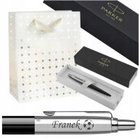 Długopis Parker Jotter Czarny Oryginalny Z Grawerem W Ozdobnej Torebce