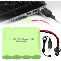 4,8V AKUMULATOR SAMOCHODOWY RC, AKUMULATOR WIELOKROTNEGO ŁADOWANIA, Z SM 2P