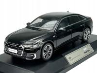 Легковой автомобиль AUDI A6 L C8 черный 1: 18 новая металлическая модель свет 27,5 см