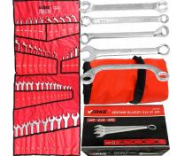 Klucz płasko-oczkowy Verke 47 szt. stal chromowo-wanadowa pokrowiec