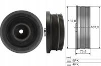 Schaeffler INA 544 0082 10 шкив, коленчатый вал