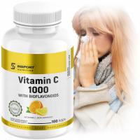 WITAMINA C 1000 mg Kwas L-Askorbinowy 100 kap ODPORNOŚĆ Witalność | INSPORT