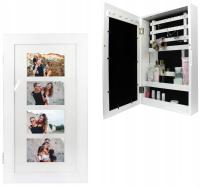 SZAFKA WISZĄCA ŚCIENNA NA BIŻUTERIĘ 31 x 9,5 x 56 cm *1240