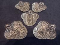 маленькие стеклянные тарелки art deco