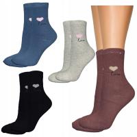 4x SKARPETY DAMSKIE frotte termoaktywne ciepłe zimowe grube termo klasyczne
