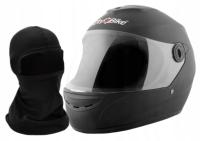 Шлем закрытый интегральный полный мотор скутер S Балаклава матовый черный