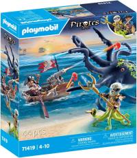 PLAYMOBIL 71419 Pirates WALKA Z GIGANTYCZNĄ OŚMIORNICĄ