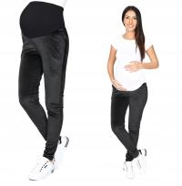 MijaCulture spodnie dresowe ciążowe welurowe czarne 9096