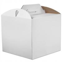 Коробка коробки белая с ручкой 26КС26КС25КМ контейнер торта торта