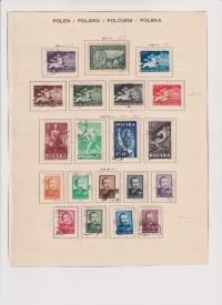 zestaw znaczki PRL 1947