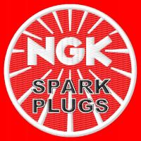 Naszywka dla fanów NGK Spark Plugs haftowana z termofolią