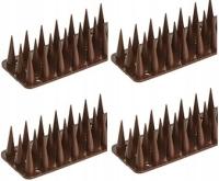 ВЫСОКИЕ ШИПЫ ДЛЯ ПТИЦ ГОЛУБИ КУН ЦВЕТА 10 ШТ 5 МЕТРОВ КОРИЧНЕВЫЙ ЦВЕТ