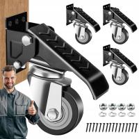 4X KÓŁKA DO STOŁU WARSZTATOWEGO PODNOSZONE REGULOWANE 300KG OBROTOWE 360°