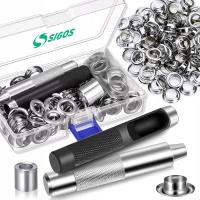 НАБОР ЛЮВЕРСОВ ДЛЯ БРЕЗЕНТА С ЛЮВЕРСАМИ ДЫРОКОЛ 12 ММ КНОПКИ 100 ШТ.