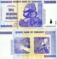 # ZIMBABWE - 10000000000 DOLARÓW 2008 - P55 - UNC-