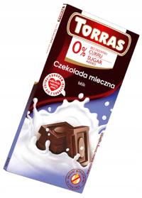 Czekolada BEZ CUKRU DLA DIABETYKA mleczna fit przekąska ZDROWE SŁODYCZE