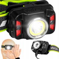 НАЛОБНЫЙ ФОНАРЬ НАЛОБНЫЙ ФОНАРЬ СВЕТОДИОДНЫЙ ПЕРЕЗАРЯЖАЕМЫЙ ДАТЧИК IP66 USB C PRO VAYOX