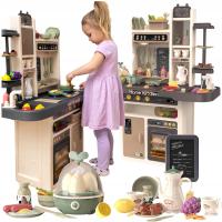 Большой интерактивный детский кухонный кран XL с водой, паровые горшки, звуки