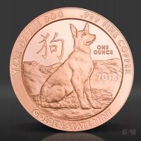 USA Year of the Dog 1 oz Cu.999 2018