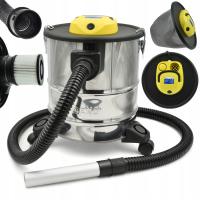 ODKURZACZ KOMINKOWY POPIOŁU 1600W 20L NA KÓŁKACH HEPA ZIMNY POPIÓŁ