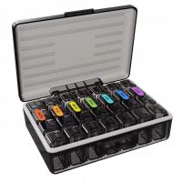 Pojemnik pudełko organizer kasetka na leki 7 dni - wodoszczelny PREMIUM 7x4