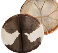 Шаманский барабан из козьей кожи волосы-40 см дубинка