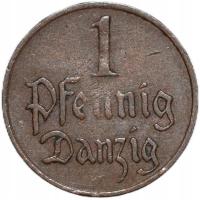 Wolne Miasto Gdańsk 1 fenig pfennig 1923