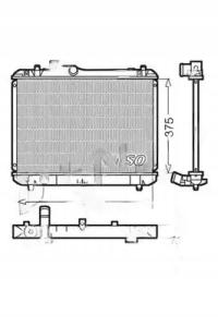 Denso DRM47008 Chłodnica, układ chłodzenia silnika