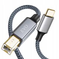 EVO Kabel USB-C 2.0 do USB-B 2m DRUKARKI SKANERA 480Mb/s