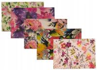 Декоративные конверты C6 цветочные буквы бумажный набор 25 шт премиум качество