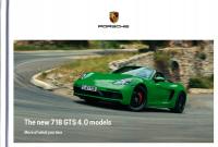 Porsche 718 GTS 4.0 prospekt model 2020