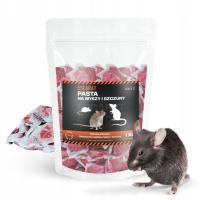 Escarat Pasta TRUTKA NA SZCZURY TRUCIZNA MYSZY GRYZONIE Bromadiolon 1KG