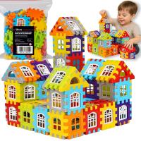 VEZO KLOCKI KONSTRUKCYJNE BUDOWLANE WAFLE 100 ELEMENTÓW DO BUDOWANIA DZIECI