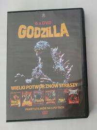 Pakiet filmów GODZILLA - 6 płyt DVD, 6 filmów.