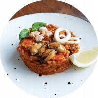 YESHA Zrób to sam! Paella z owocami morza na wywarze drobiowym (2 porcje)